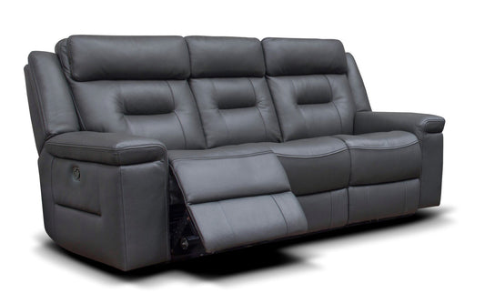 Osbourne Leather Sofa - Dark Grey