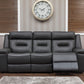 Osbourne Leather Sofa - Dark Grey